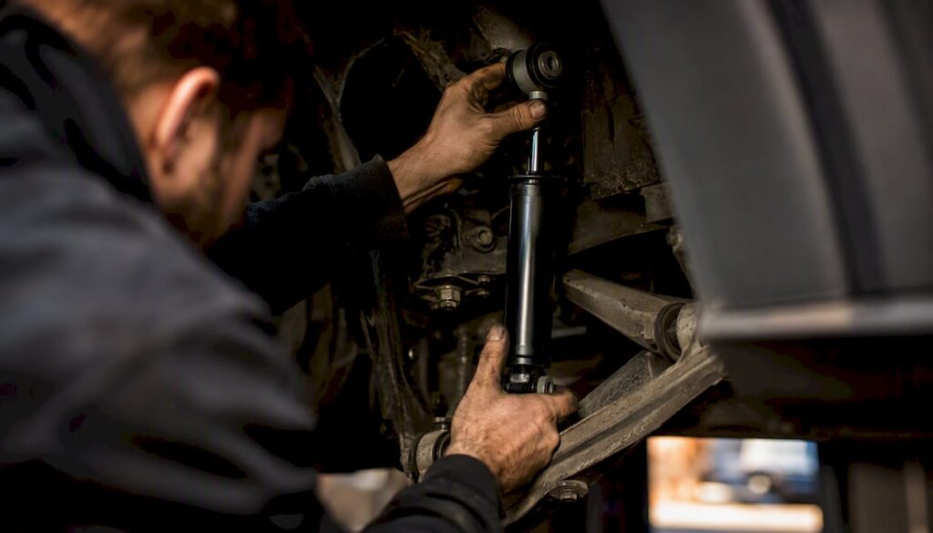 Hydraulic shock absorber installed on vehicle suspension